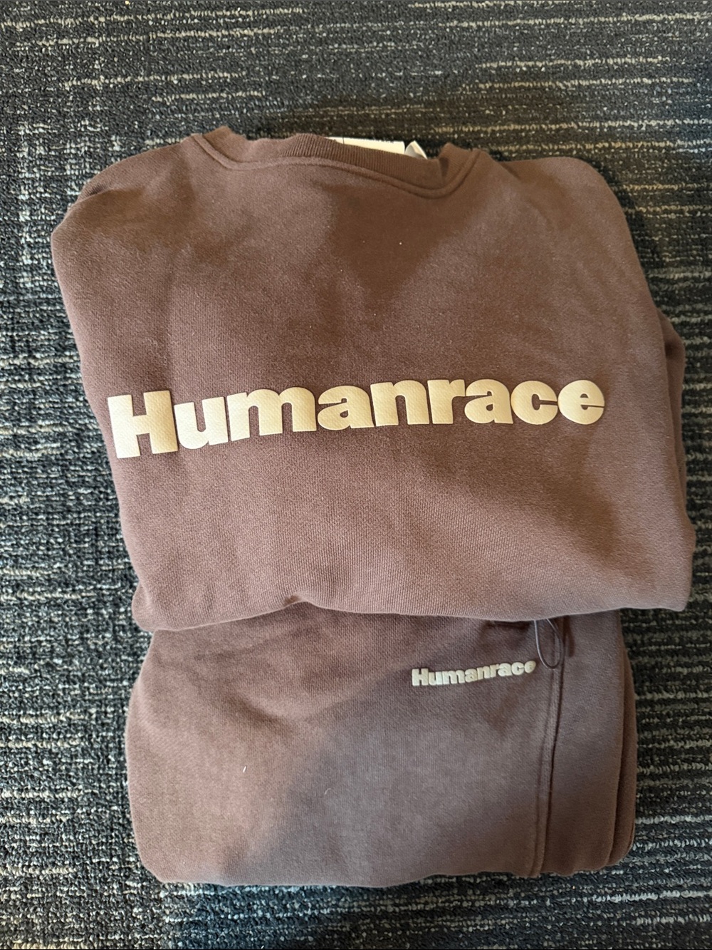 Humanrace Brown Crewneck Sweatshirt and Pants